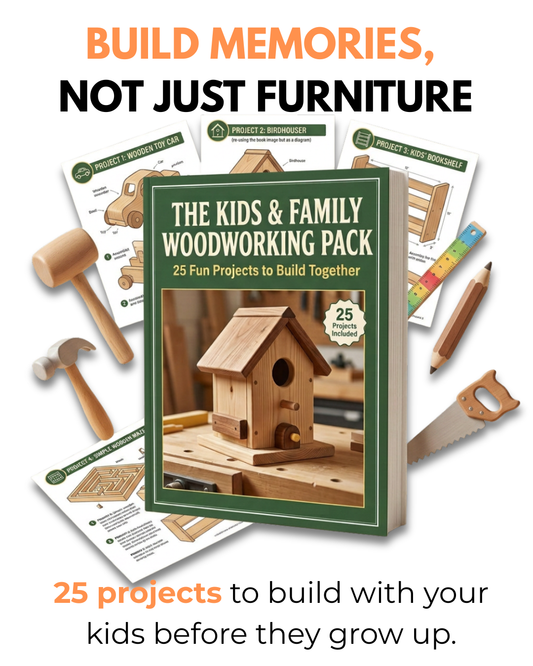 The Kids & Family Woodworking Pack - 25 Projects